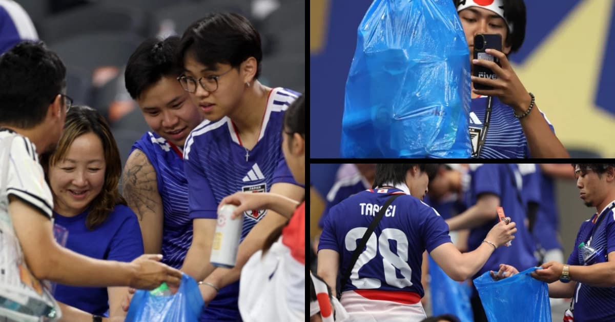 Hinchas de Japón vuelven a hacer historia con su comportamiento ejemplar en el Mundial 2026