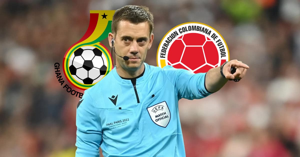 El experimentado Clément Turpin dirigirá el partido entre Colombia y Ghana