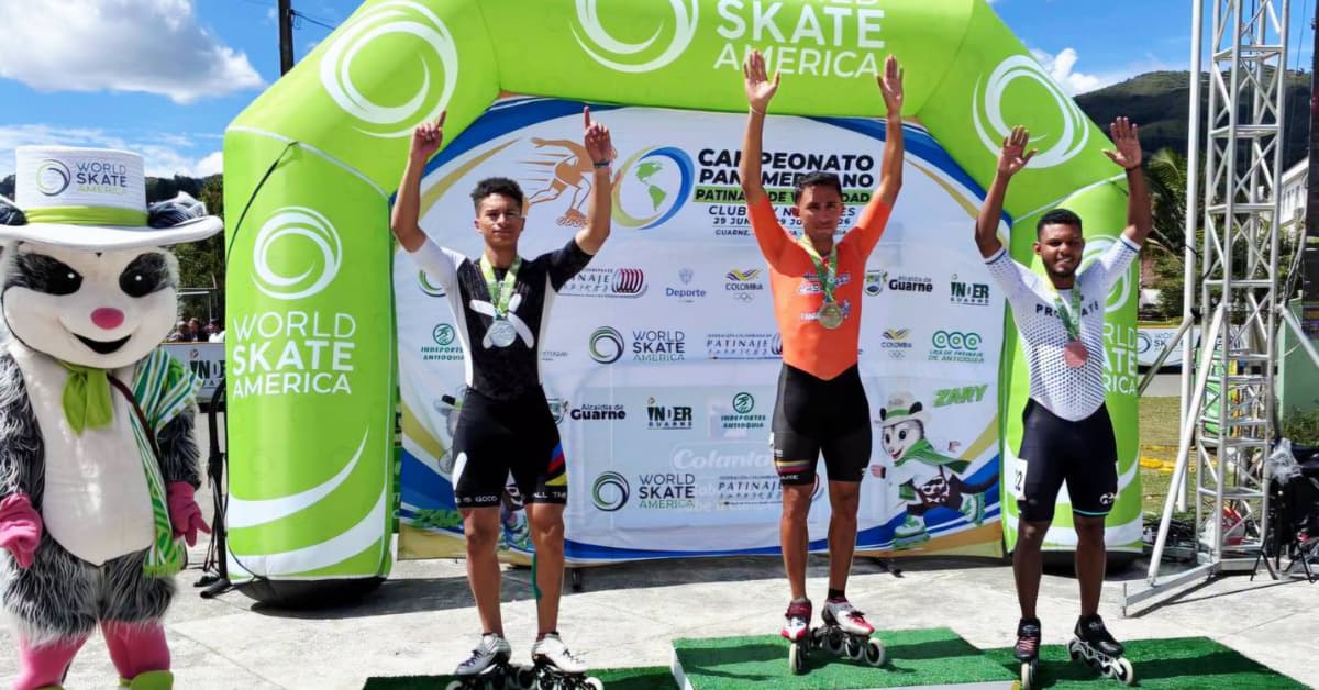 El patinador casanareño Javier Baldión se corona campeón panamericano en Guarne