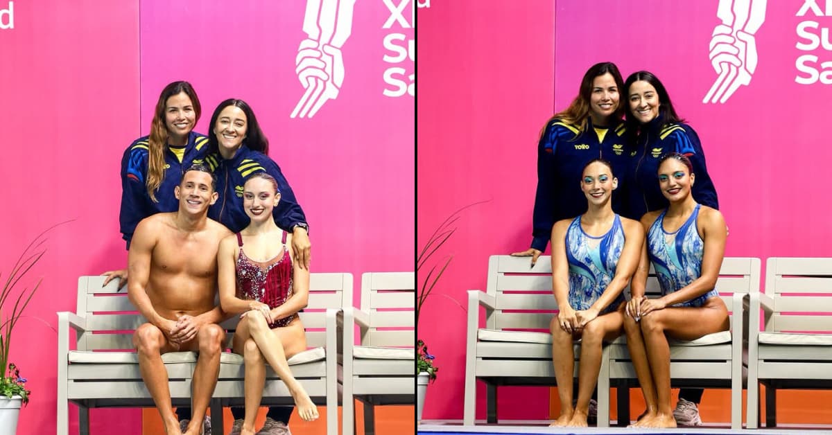 Colombia conquista doble podio en la natación artística de los Juegos Suramericanos