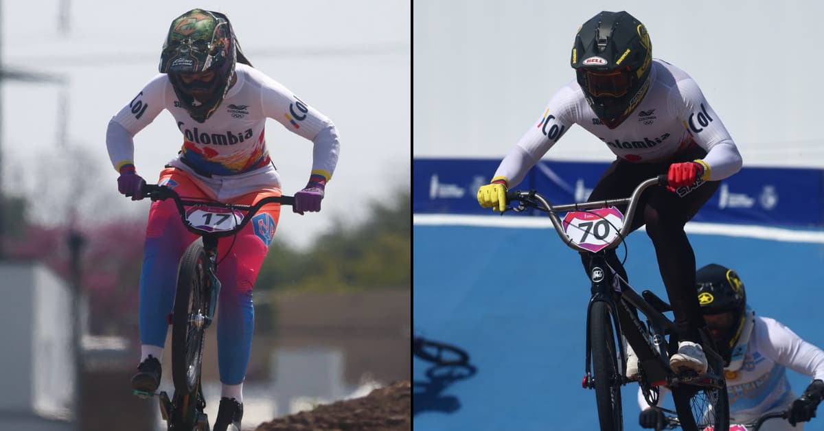 Nicole Foronda y Mateo Carmona ganan oro en BMX racing de Santa Fe 2026