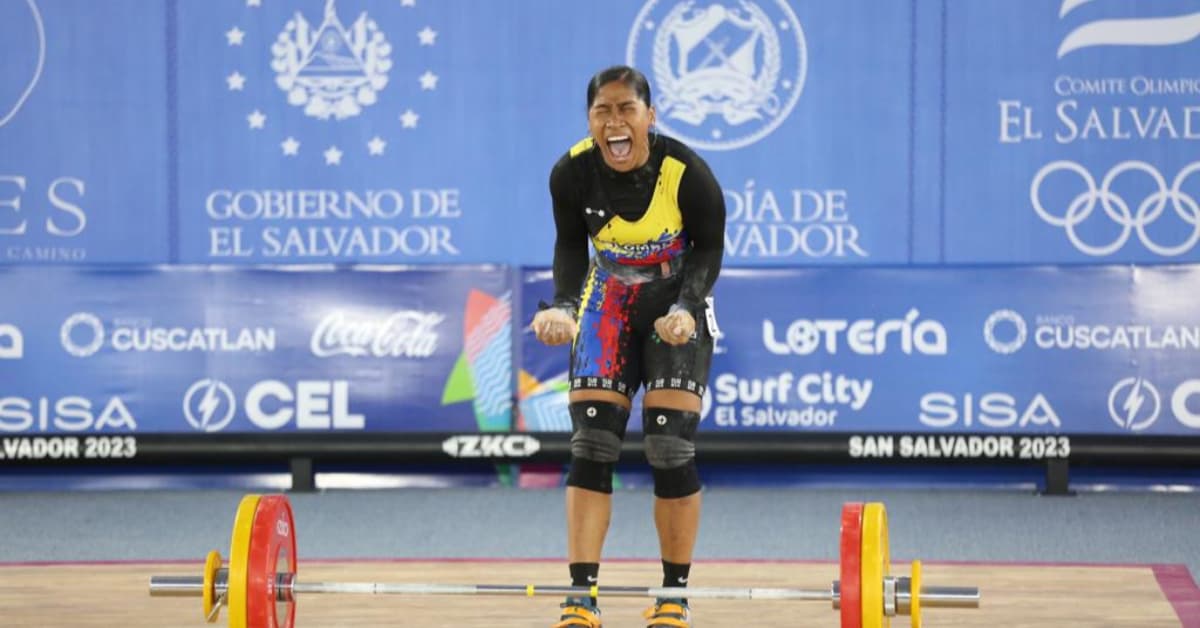 Doblete dorado para Julieth Rodriguez en el levantamiento de pesas de los Juegos Centroamericanos y del Caribe