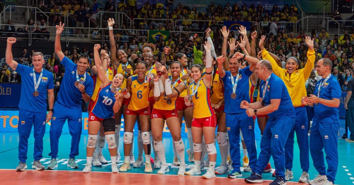 La Selección Colombia femenina de voleibol clasifica a su tercer mundial consecutivo tras ganar el bronce en Río de Janeiro