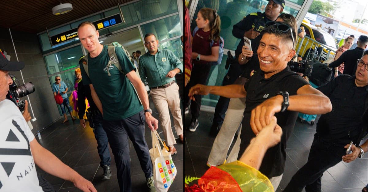 Nairo Quintana y Chris Froome protagonizan emotivo reencuentro en Cartagena