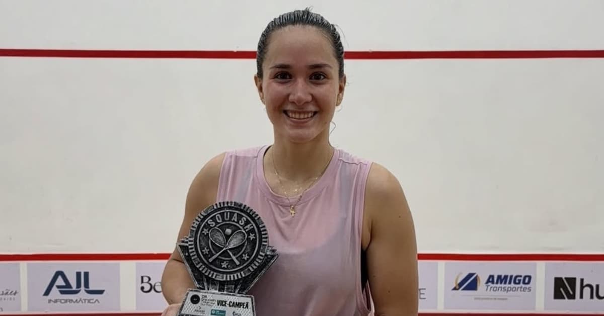 Brillante presentación de la colombiana Lucía Bautista en el Curitiba Squash Centre