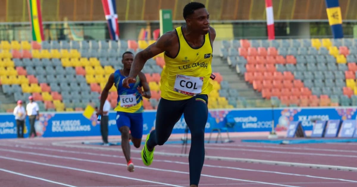 El atleta colombiano Ronal Longa conquista la medalla de oro en los 100 metros planos en Italia