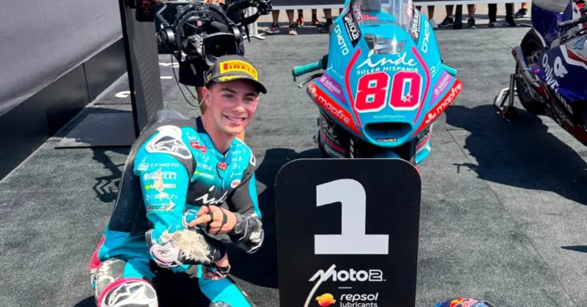 David Alonso hace historia en la República Checa al conseguir la primera pole position de Colombia en Moto2