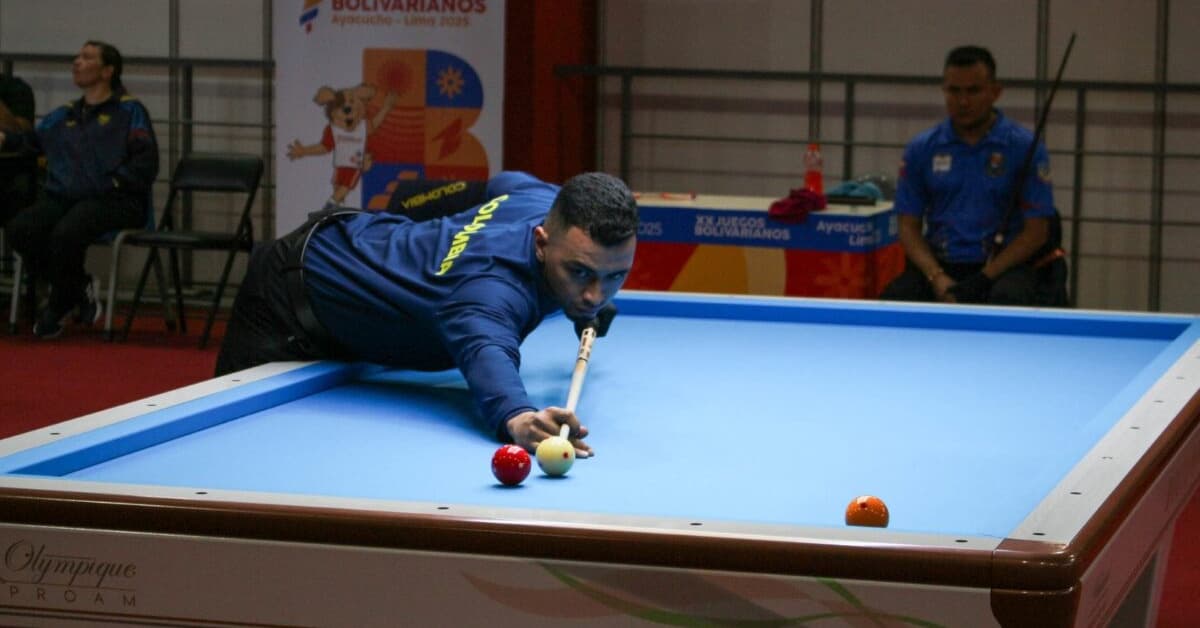Huberney Cataño se cuelga la medalla de plata en el Panamericano de Billar a Tres Bandas