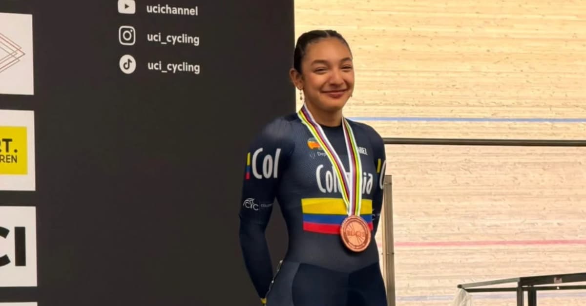 Manuela Loaiza conquista medalla de bronce en el Mundial Junior de Ciclismo de Pista