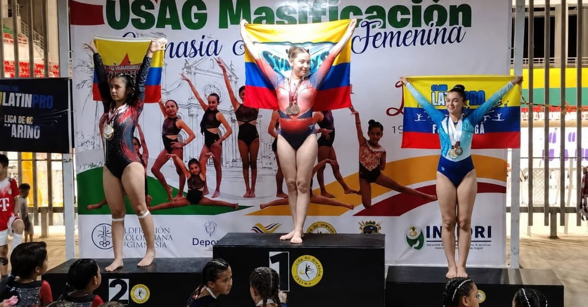 La gimnasta neivana Emma Muñoz conquista cuatro medallas en el Nacional USAG