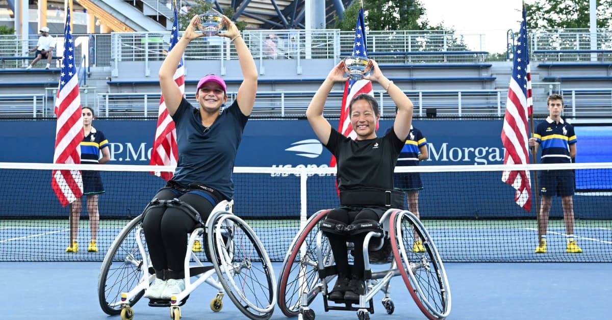 Paula Michelle López hace historia al coronarse campeona de dobles junior en el US Open de tenis en silla de ruedas