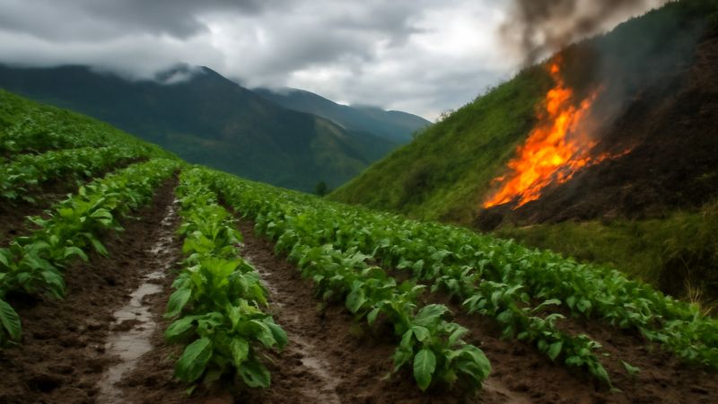 Lluvia y fuego: el dilema climático que amenaza los cultivos del Huila