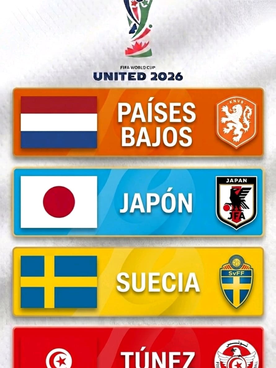 Grupo F: Países Bajos, Japón, Suecia y Túnez analizados en La Serie del Mundial