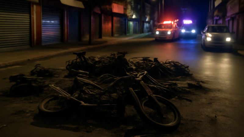 Palermo bajo tensión: quema de motos y ataques en riña callejera