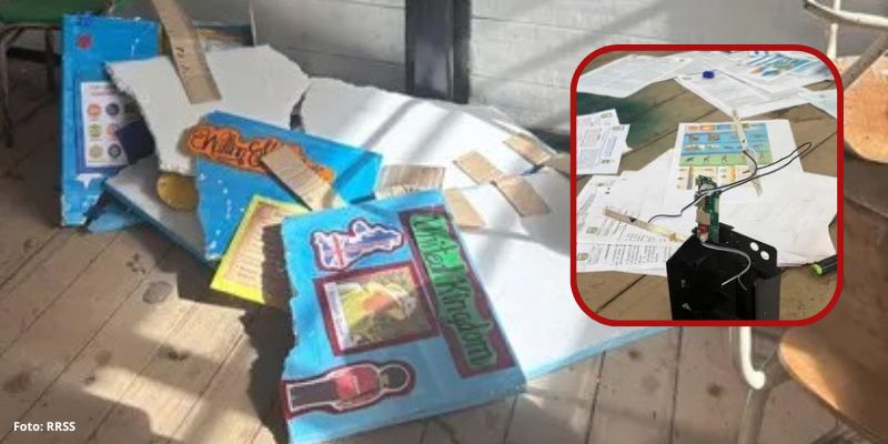 Vandalizan la Institución Educativa Aipecito: siete salones afectados y material pedagógico destruido en zona rural de Neiva