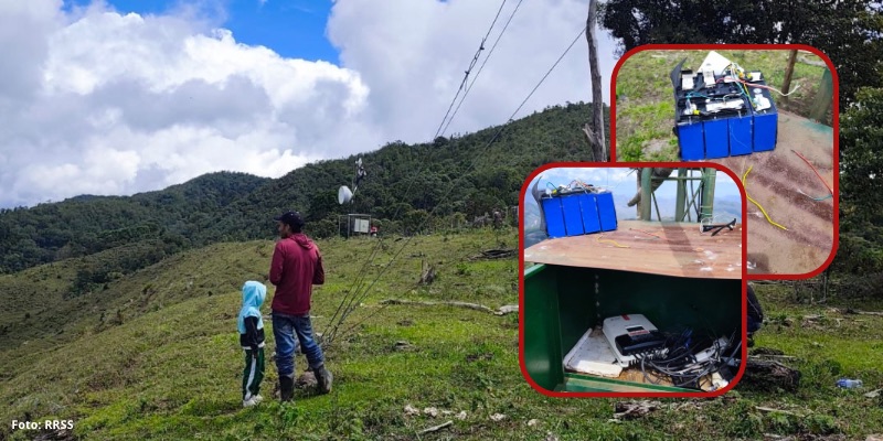 Desconocidos destruyeron cuatro torres de internet y dejaron incomunicado al corregimiento de Chapinero, en Neiva