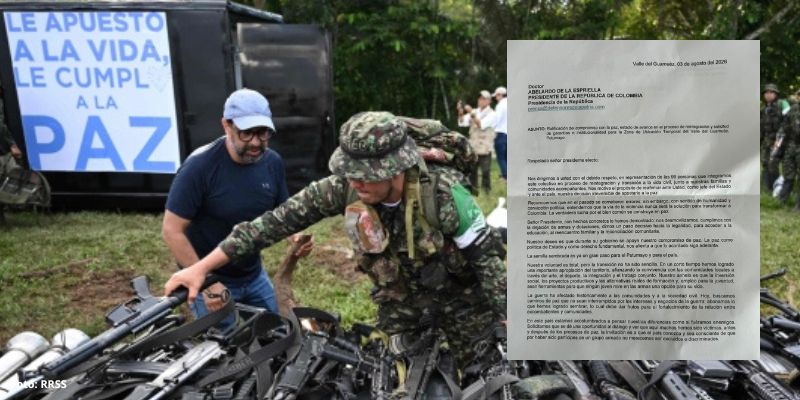 99 excombatientes ratifican su compromiso con la paz y envían carta a Abelardo
